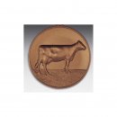 Emblem D=50mm Kuh holsteinisch,   bronzefarben, siber-...